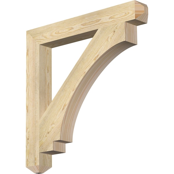 Ekena Millwork Imperial Craftsman Rough Sawn Bracket, Douglas Fir, 4"W x 32"D x 32"H BKT04X32X32IMP04RDF - main